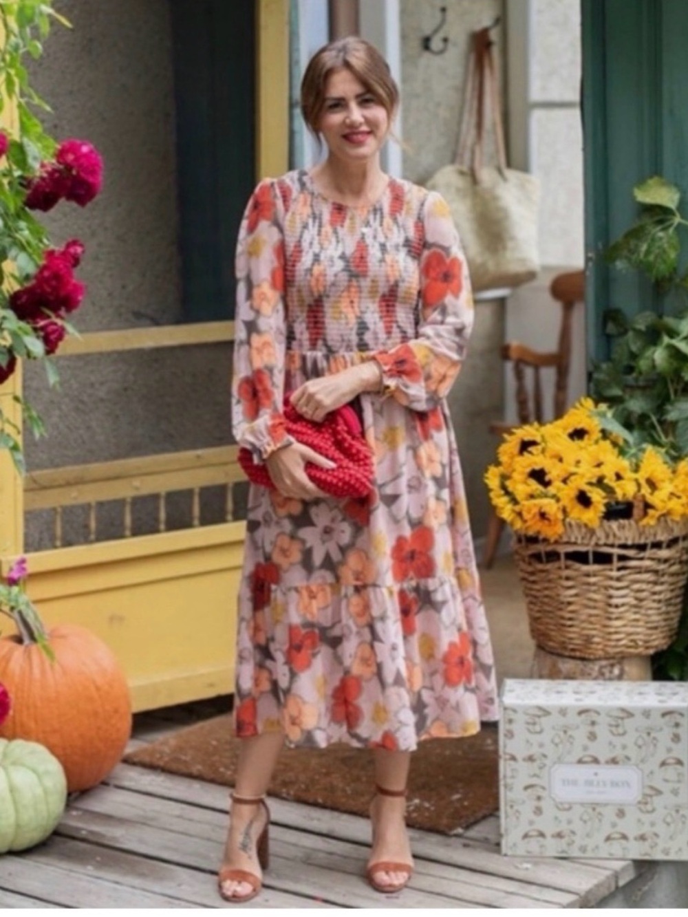 Mad about Style for the Jilly Box Farm Floral Midi Dress